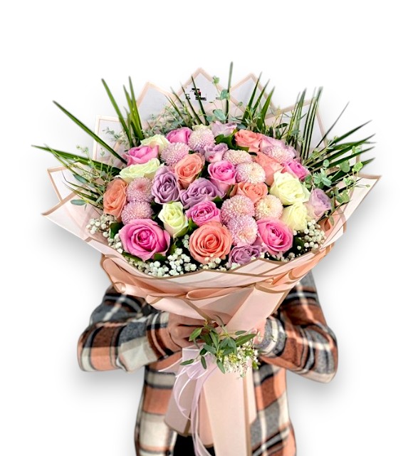 Rengarenk Gül Buketi