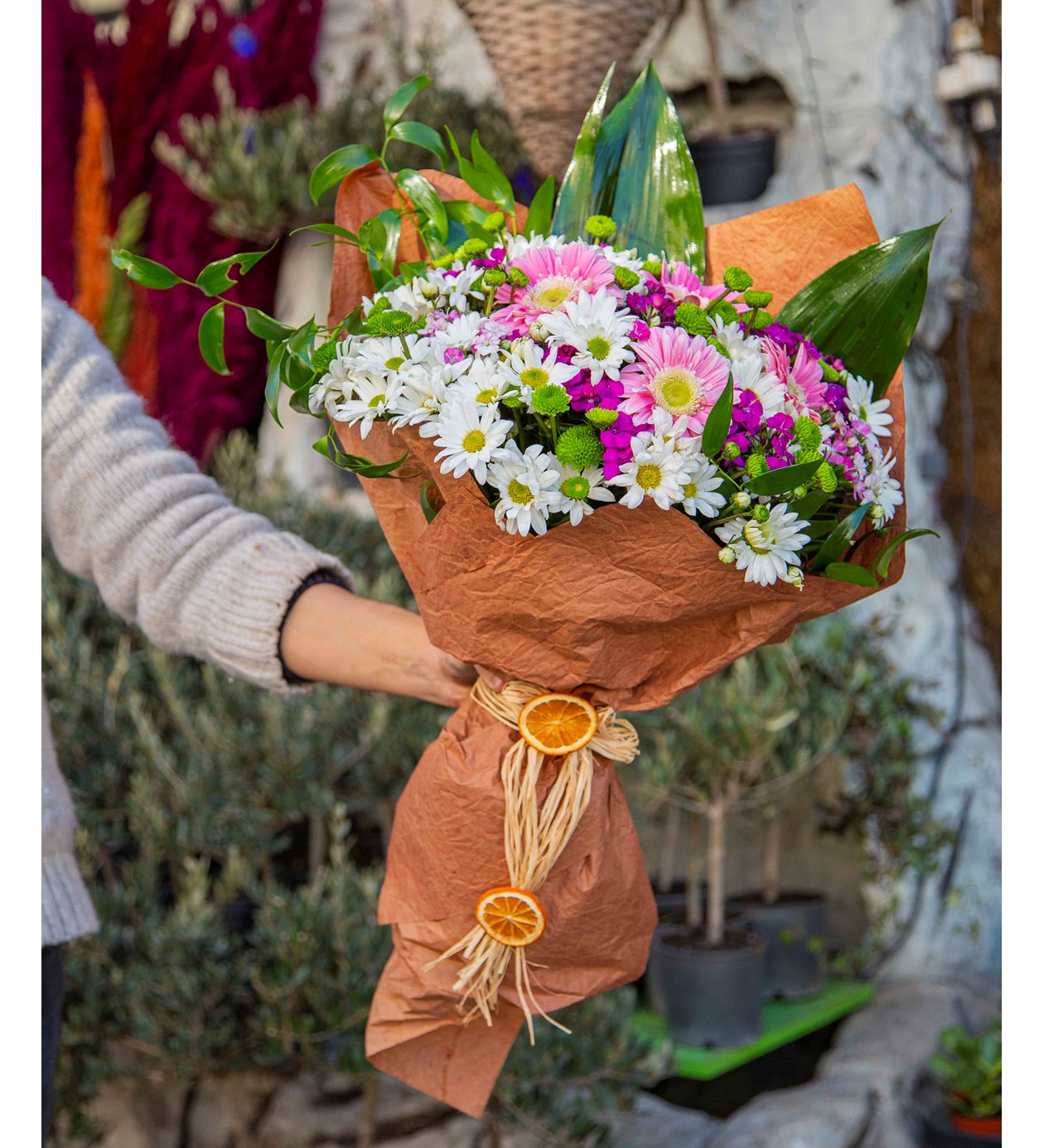 Renkli Kır Çiçeği Buketi